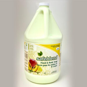 Savon Lotion - Mains et le corps Safeblend - Gallon 4 Litres Mangue et Papaye
