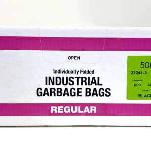 Sac déchet Regulier 22 x 24 Noir - boîte de 500 unités